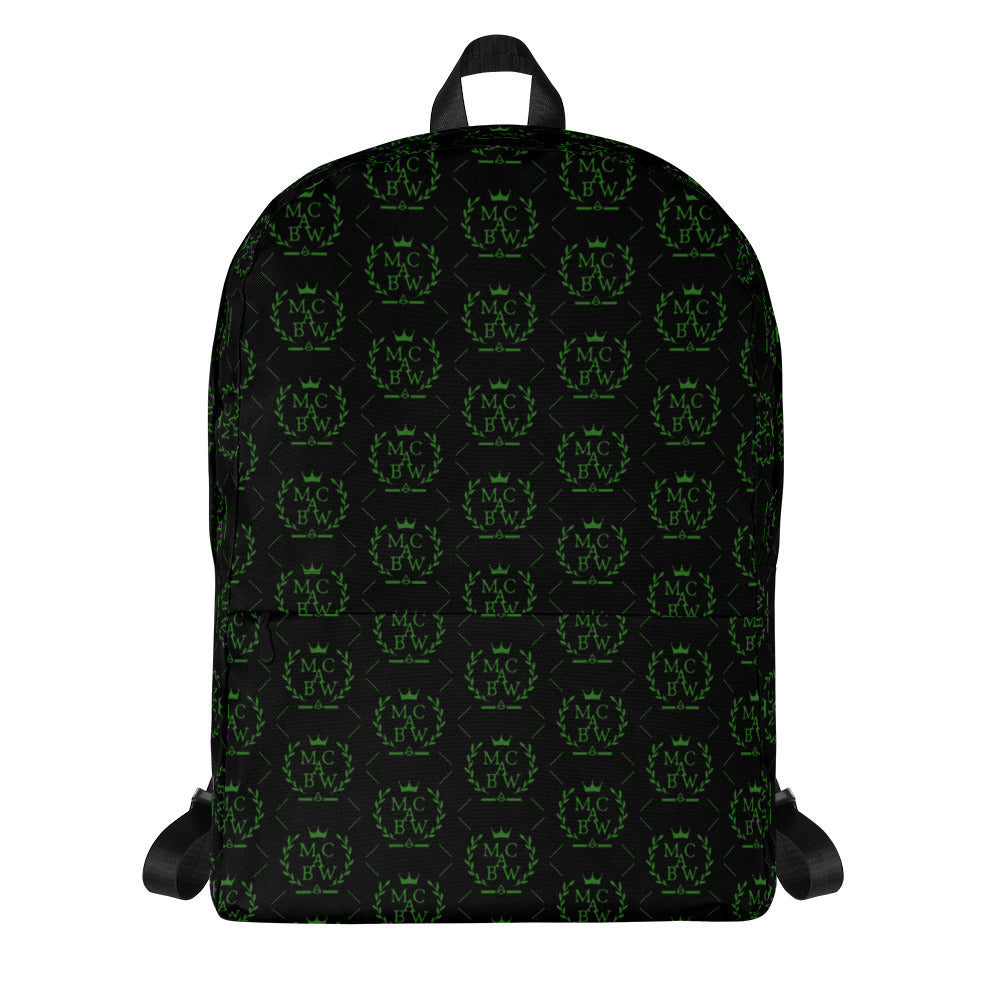 Black/Green Backpack