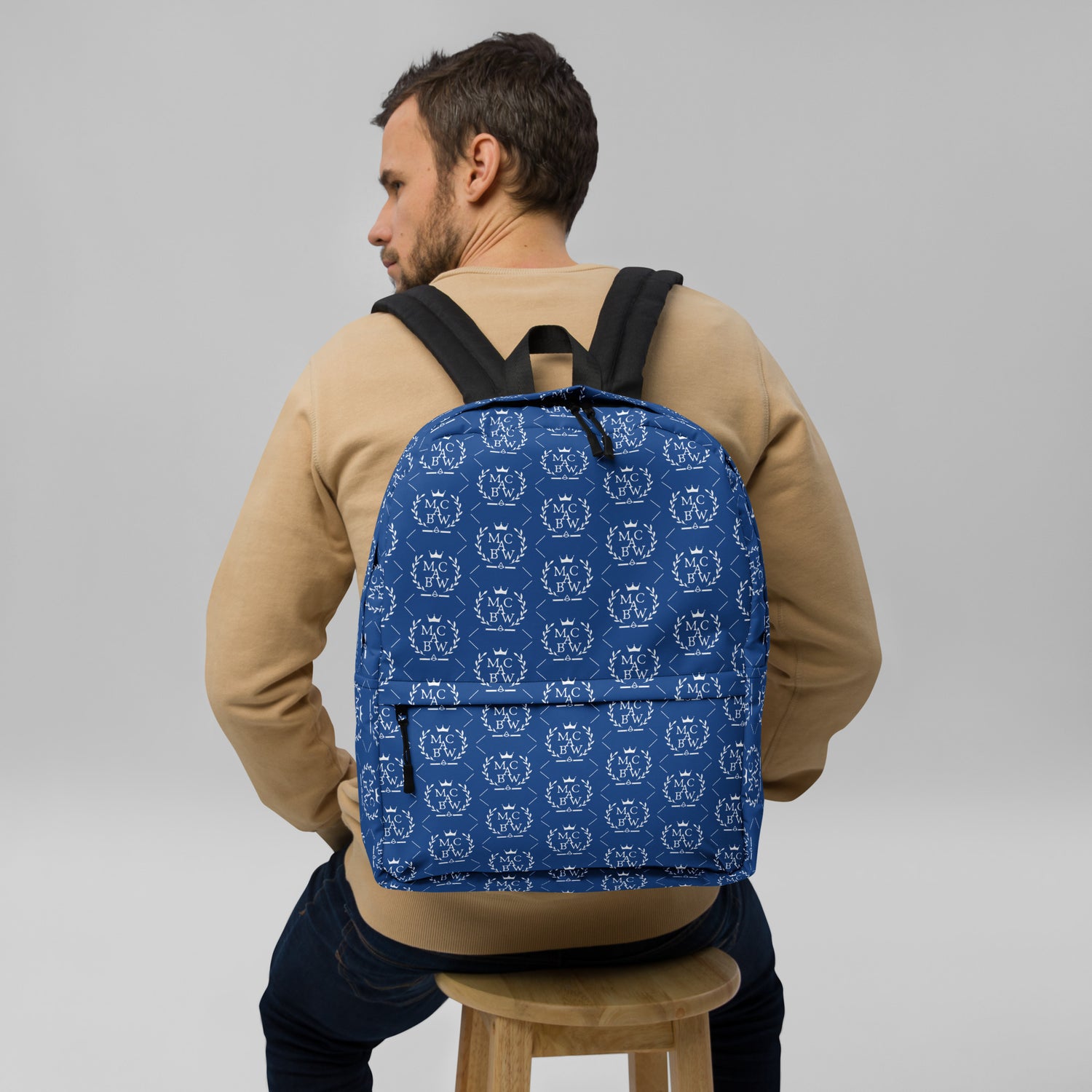 Blue/White Backpack