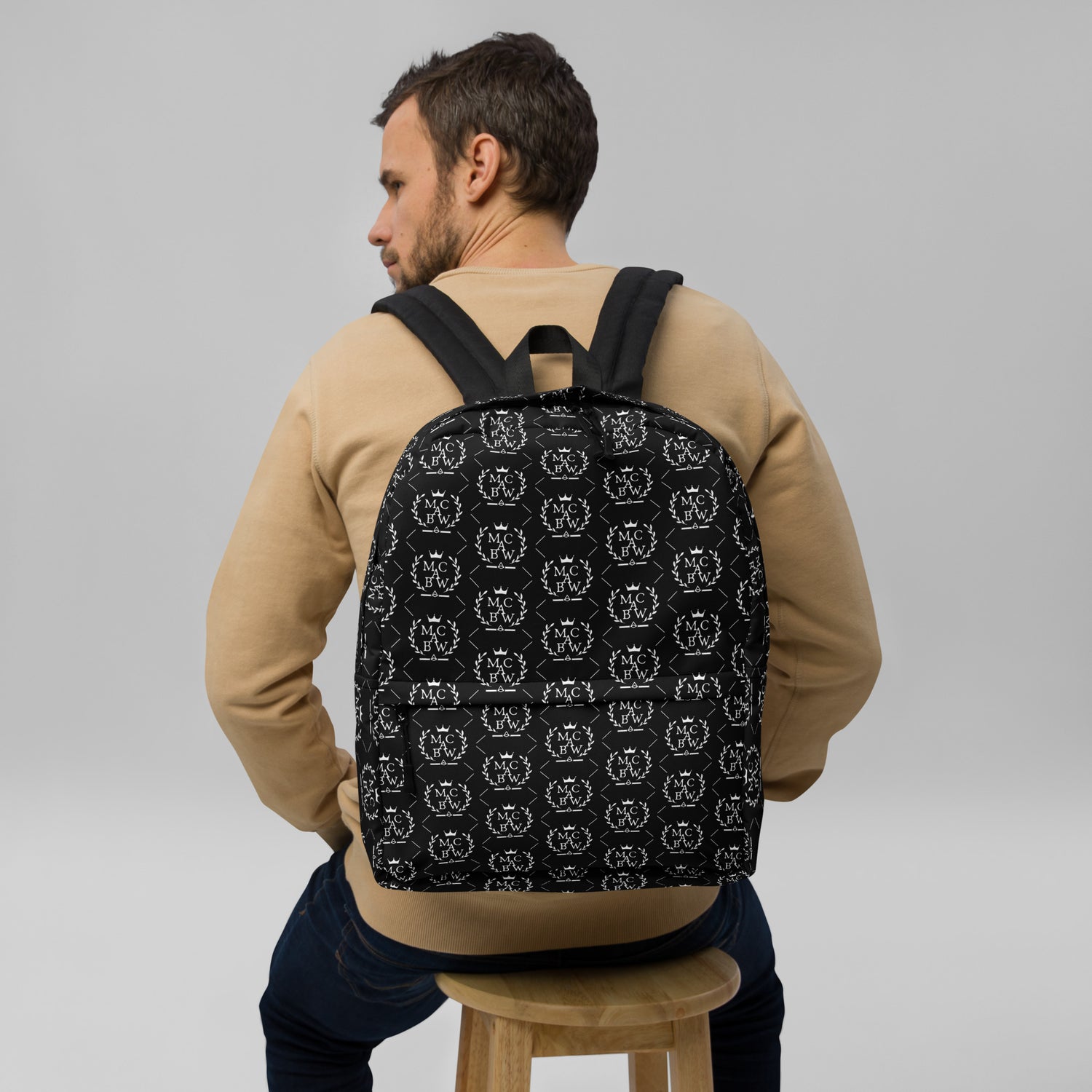 Black/White Backpack