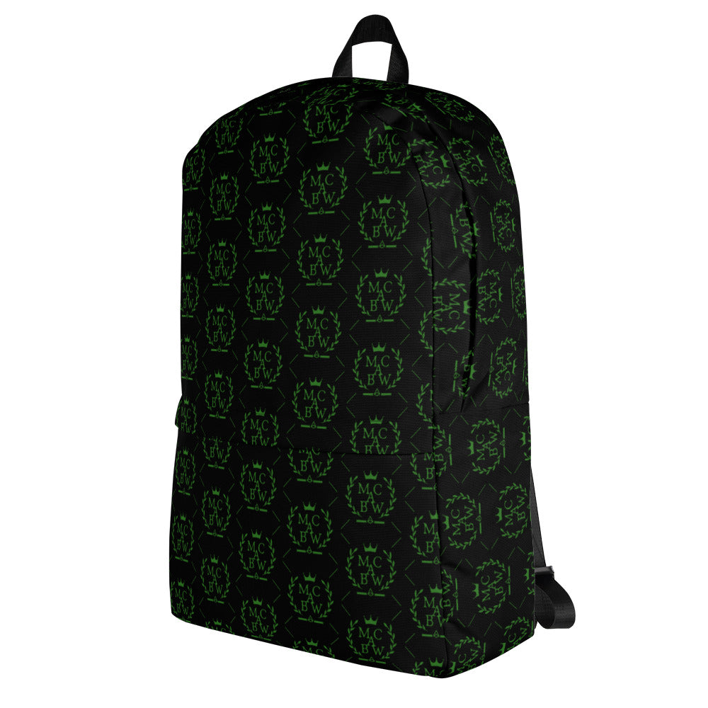 Black/Green Backpack