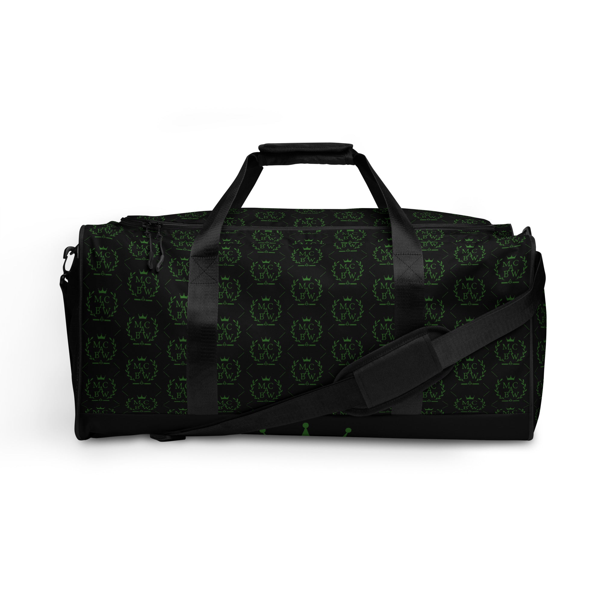 Black/Green Duffle Bag