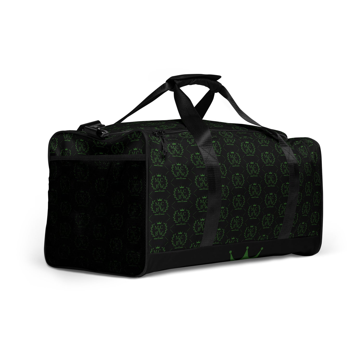 Black/Green Duffle Bag
