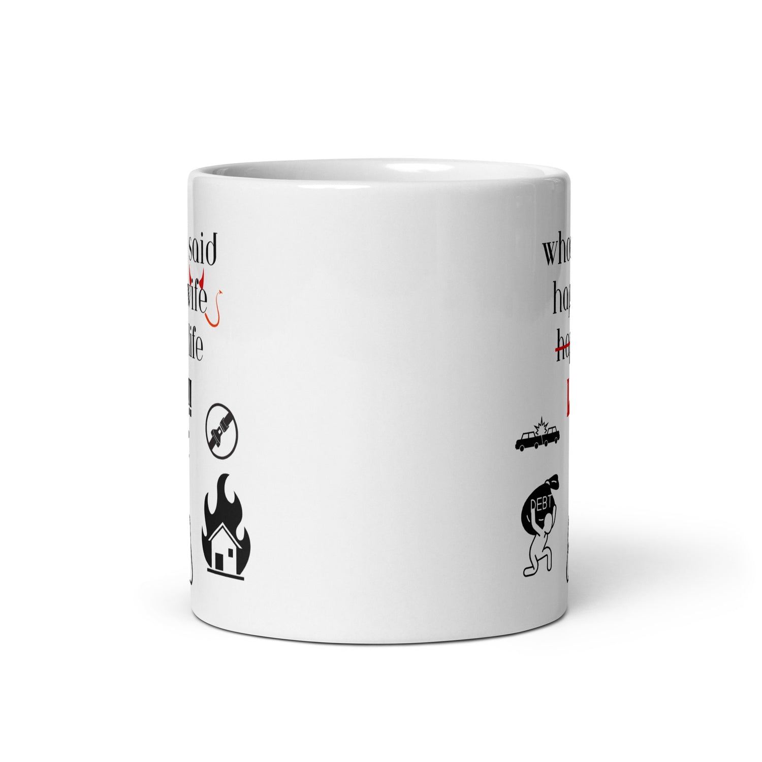 Happy Wife White glossy mug