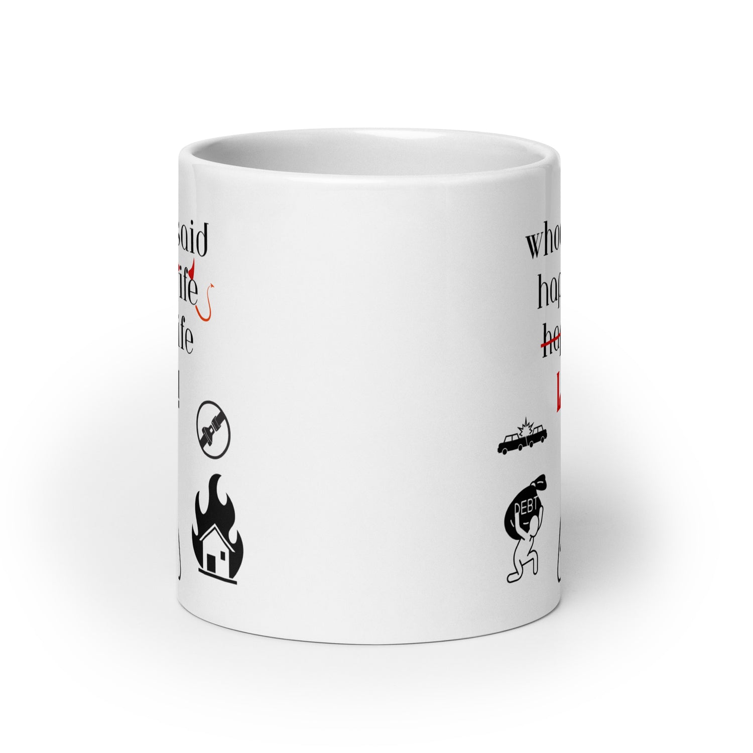 Happy Wife White glossy mug