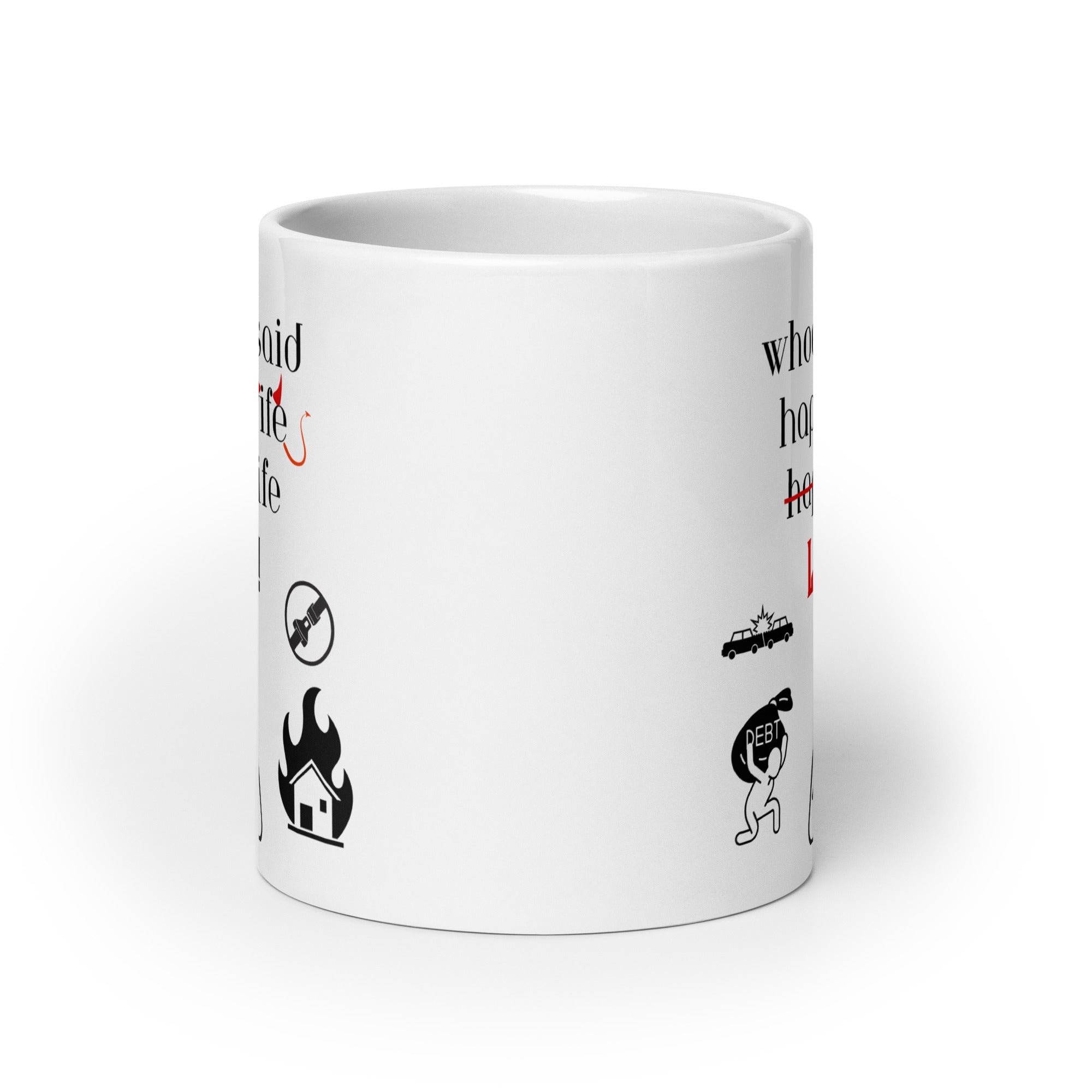 Happy Wife White glossy mug