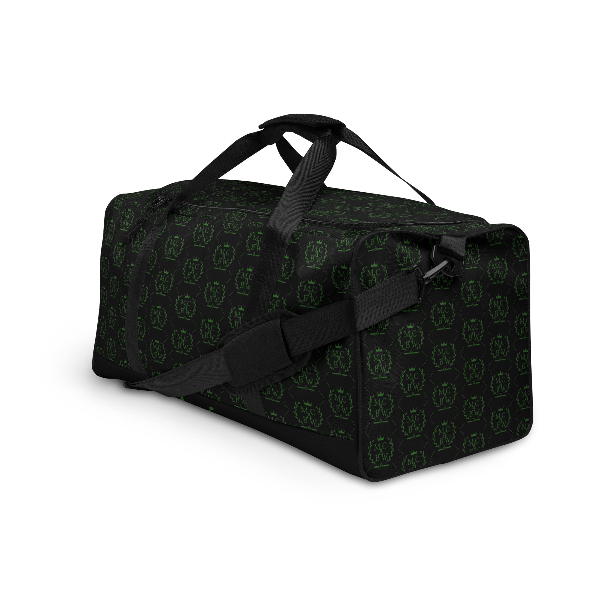 Black/Green Duffle Bag